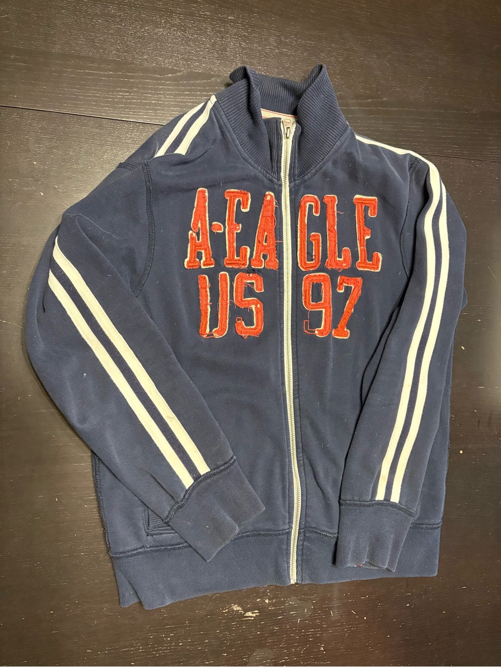 A-Eagle Navy Zip-Up sweatshirt